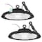 Luxrite UFO High Bay LED Shop Light 200/220/240W Up to 36000LM 3CCT 5FT Cable Surge Protected IP65 UL, 2PK LR41526-2PK - alternate 1